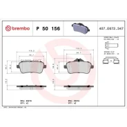 ������� ��������� Mercedes GL/GLS (X166)/GLE (C292) 15-19 ������ Brembo P 50 156 Brembo P50156 P50156 ����