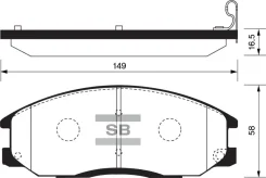 ������� ��������� Hyundai Santa FE I 2000- SP1157 SM, �������� SP1157 ����