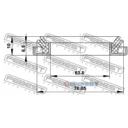 ������� ��������� 76.05x63.8x6.5x10 | ����� ����/��� | 95DDY75640610X 95DDY75640610X ����