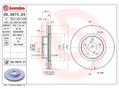 ���� ��������� UV Coated (�������) Subaru Forester (SH_) 2.0 AWD 01.2010 - Subaru Forester (SG_) 2.0 X AWD 06.2005 - 05.2008 Brembo 09567421, ��������...