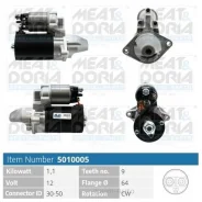 ������� 12V 1 1KW Fiat Panda II Opel Corsa D (S07) 1.3 D 5010005 ����