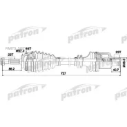 ������� �������� ������ 23x724x57.5x23 ABS: 44T Renault: CLIO II 1.5DCI 98- Patron PDS0361 PDS0361 ����