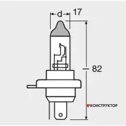 ����� H4 12V 60/55W P43t Ultra LIFE 1 ��. Osram 64193ULT 64193ULT ����