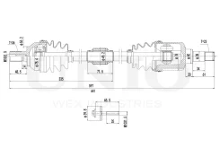 ������ � ����� �������� ����� Ford Focus II 04-, Focus C-Max 03-, C-Max 07- ���� UNIO CVJ10004 CVJ10004 ����