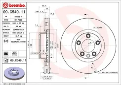 ���� ��������� �������� ������������� (�������� 1��) Brembo 09C54911 09C54911 ����