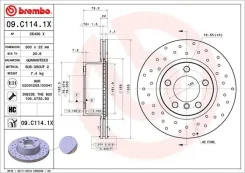 ���� ��������� �������� ������������� (�������� 2��) Brembo 09C1141X 09C1141X ����