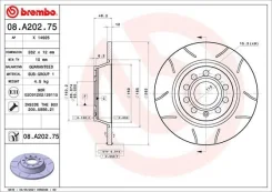 ���� ��������� ������ (�������� 2��) Brembo 08A20275 08A20275 ����