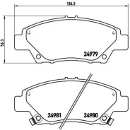 ������� ��������� �������� Brembo P28050 P28050 ����