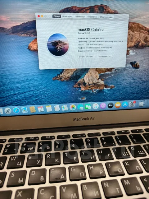 Apple MacBook Air 11 2012 Mid. 11", 1,8����, ��� 4 ��, ���� 64���, WiFi: 1, Bluetooth: 1, ����������� �� 3��. ����