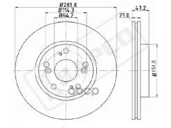 ���� ��������� �������� Civic 4D/5D Bapco ���. BD0021 BD0021 ����