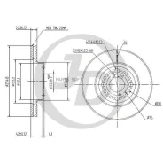 ���� ��������� �������� DF2658 (255,5x22) 4 ��� JUST Drive JBD0033 JBD0033 ����
