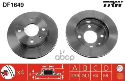 ���� ��������� | ����� | FORD Sierra (GBG, GB4) 2.0 i 01.1987 - 12.1989 FORD Sierra (GBG, GB4) 1.6 01.1988 - 02.1993 TRW ���. DF1649 DF1649 ����