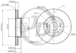���� ��������� �������� DF2574 (280x22) 5 ��� JD JBD0061 JBD0061 ����