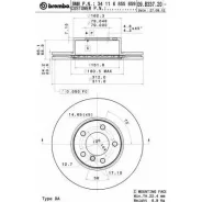 ���� ��������� Brembo �������������, ���. 09B33721 09B33721 ����