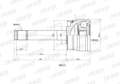 ���� ������� 27/32 (�������) Nissan Terrano II (R20) 2.4 4WD (85 kW) 1996.05- INKO 320115, �������� 320115 ����
