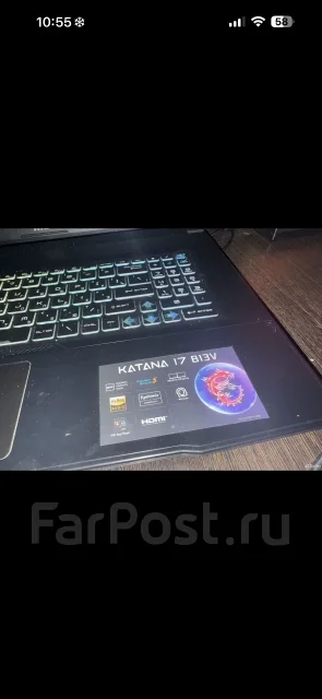 MSI Katana 17. 17.3", 2,4����, ��� 16 ��, ���� 1 000���, WiFi: 1, ����������� �� 2��. ����