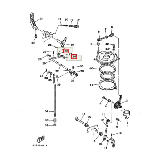 ����� ��������� ���. �������� Yamaha 20-30, 200-250, F6-9.9 (Yamaha) ����