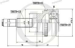 ���� ������� ABS SU017A43 JCT0041A ����