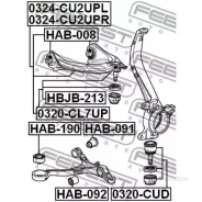 ����� �������� ������� ������ honda accord cu# 2008- Febest 0324CU2UPR Febest 0324CU2UPR 0324CU2UPR ����