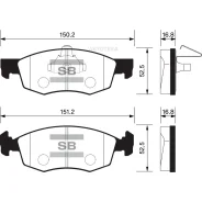 ������� ����. �������� Hi-Q FIAT Doblo Sangsin Brake SP1198 Sangsin Brake SP1198 SP1198 ����