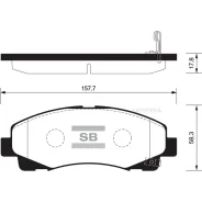 ������� ����. �������� Hi-Q Acura Acura TL 09- (D1102) Sangsin Brake SP1470 Sangsin Brake SP1470 SP1470 ����