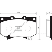 ������� ����. �������� Hi-Q Toyota Tundra 99-03 (D812) Sangsin Brake SP1422 Sangsin Brake SP1422 SP1422 ����