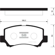 ������� ����. �������� Hi-Q Suzuki Wagon R+ (EM) 98-00 Sangsin Brake SP2021 Sangsin Brake SP2021 SP2021 ����