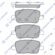 ������� ����. ����. ����. Cadillac XTS 17 Cadillac XT5 17-20 Cadil Sangsin Brake SP4116 Sangsin Brake SP4116 SP4116 ����