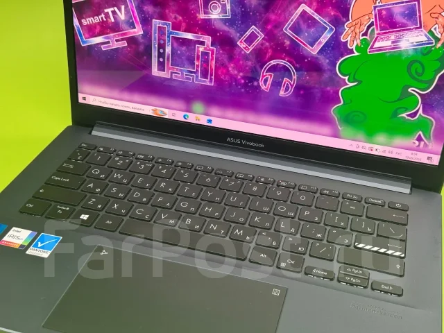 Asus VivoBook Pro 14 OLED. 14", 4,4����, ��� 8 ��, ���� 512���, WiFi: 1, ����������� �� 3��. ����