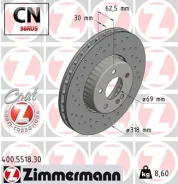���� ���������, FS ����� 318x30/62-5x112 OTTO Zimmermann 400551830 400551830 ����