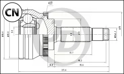 ���� ������� ABS MI033A43 JCT0072A ����
