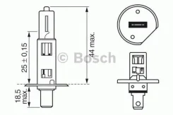 ����� H1 Xenon BLUE Bosch 1987302015 1987302015 ����