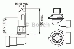 ����� 12V 51W HB4 Bosch 1987302153 1987302153 ����