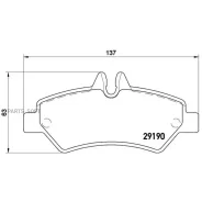 ������� ��������� MB/VW Sprinter/Crafter 06- ����. Brembo P50084 P50084 ����