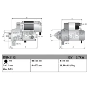 ������� Heavy duty 12V 2.7Kw Denso DSN2112 DSN2112 ����