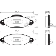 ������� ��������� Totota Yaris 03- �����. Sangsin Brake SP1419 SP1419 ����