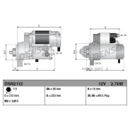 ������� Heavy duty 12V 2.7Kw Denso DSN2112 DSN2112 ����