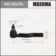 ���������� ������� ���� Masuma Toyota C-HR / ZYX10, NGX50 16- LH, ����� ME9826L ����