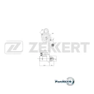 ������� Hyundai Solaris IV 10- Elantra V 11- Veloster 11- i30 08- Kia Rio III 11- Soul 09- Zekkert AN1080 AN1080 ����