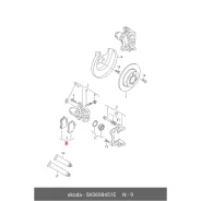 ������� ��������� �������� VAG, ������, �������� �� ��� (4 ��), ���. 5K0 698 451 E 5K0698451E ����