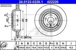 ���� ��������� ������ Mercedes BENZ W164 M-Klasse (ML) (2005) [178ATE24012202261] 24012202261 ����