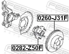 ������� �������� Nissan Murano (2004)/Teana J31 (2006) [178Febest0282Z50F] 0282Z50F ����