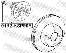 ������� ������ Toyota Yaris (2005) [178Febest0182KSP90R] 0182KSP90R ����
