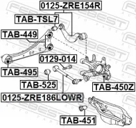 ����� ������ ������� Toyota Avensis (2009) [178Febest0125ZRE154R] 0125ZRE154R ����