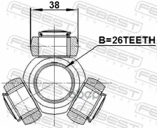 ������� FORD Transit [FA] (2000-2006) [178Febest2116FY26] 2116FY26 ����