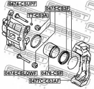 ��������� �������� Mitsubishi/Lancer (CS) (2003-2006)/Outlander (CU) �� 2 �������� �/� [178Febest0475CS3F] 0475CS3F ����