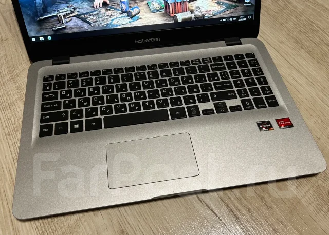 Maibenben. 15.6", 4����, ��� 8 ��, ���� 512���, WiFi: 1, Bluetooth: 1, ����������� �� 7��. ����