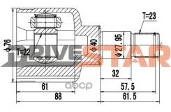 ���� ���������� ����� 22x40x23 Drivestar ���. Icefd0003FL ICEFD0003FL ����
