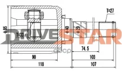 ���� ���������� ����� 33x40x27 Drivestar ���. ICJN0014FL ICJN0014FL ����