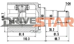 ���� ���������� ����� 27x50x24 Drivestar ���. ICJT0004FL ICJT0004FL ����